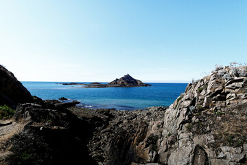 Fototapeta na wymiar ilot saint michel à Erquy - cote d'armor