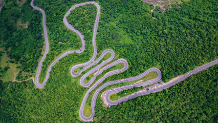 Patratu valley with lush greenery and scenic views of hills, located in Patratu, Ranchi, Jharkhand Tourism