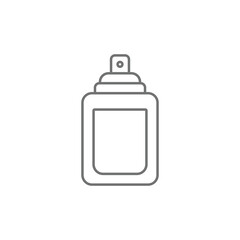 Perfume bottle vector icon on white background. Flat vector perfume bottle icon symbol sign. Perfume icon vector from men item collection. Thin line perfume outline icon vector illustration.