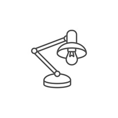 desk light lamp icon vector desk light lamp, study lamp icon