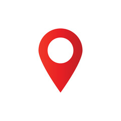 map pin icon with red gradient