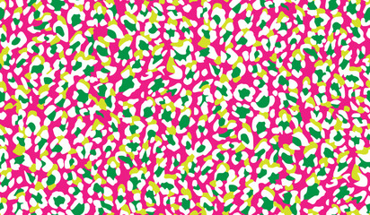 Abstract Seamless Multicolored Vector Leopard Spots Seamless Pattern Trendy Fashion Colors New Season Allover Fabric Print Design Modern Tiny Dots