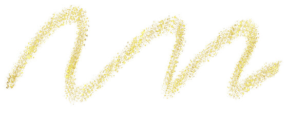 Curve Gold Glitter Frame Holiday Bokeh Background