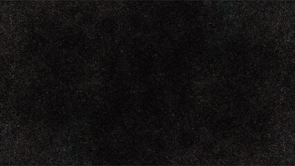 Grunge rough black distressed noise grain texture. Black granite slabs background. Snow on black background. Black background with white glitter. Rough dark wall, grunge texture. 