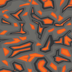 Seamless pattern camouflage modern. Abstract camo geometric. Endless texture. Print on fabric and clothes. Vector illustration