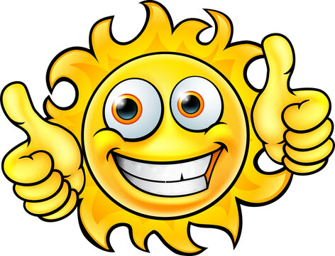 Sun Cartoon Mascot