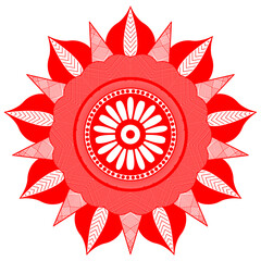 Circular pattern in the form of a mandala for Henna, Mehndi, tattoos, decorations. Decorative decoration in ethnic oriental style