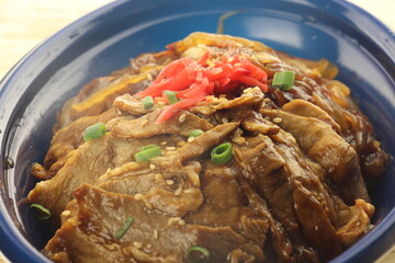 生姜焼き弁当 俯瞰