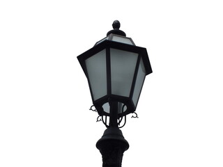 Fototapeta na wymiar Street lamp isolated on white background.