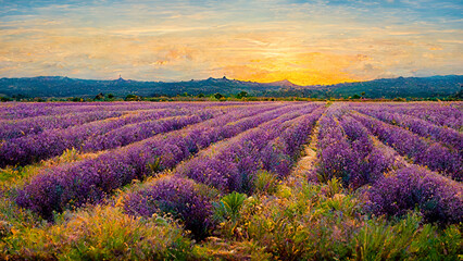Obraz na płótnie Canvas Lavender fields.Rural landscape.