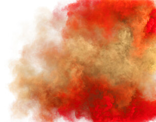 Red and beige color fantasy smoke and magic fog light texture