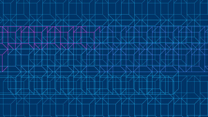 Fototapeta premium blue techno background with lines