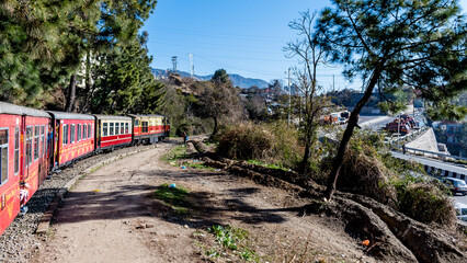 The Kalka Shimla toy train which is a famous among tourists