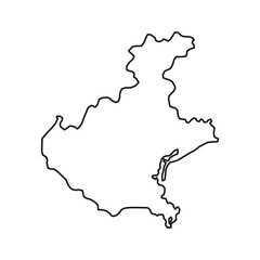 Veneto Map. Region of Italy. Vector illustration.