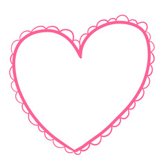 pink heart frame