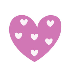 Purple Heart With Pattern