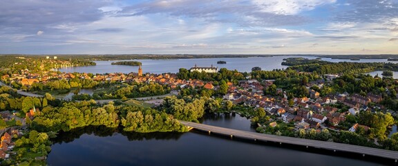 Ploen City from Above with Castle in the Centre