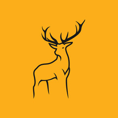Deer Vintage Logo