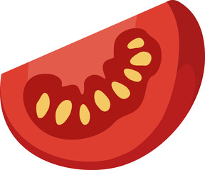 tomato slice for healthy food ingrediant element