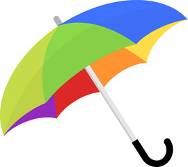 colorful rainbow umbrella
