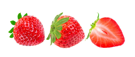 Strawberry isolated on transparent png - 524070713