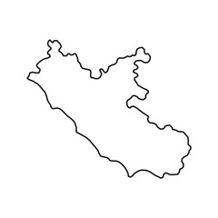 Fototapeta premium Lazio Map. Region of Italy. Vector illustration.