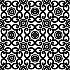 black and white seamless pattern