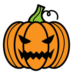 Happy pumpkin icon design graphic