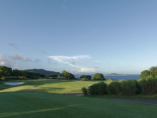 golf course in the summer