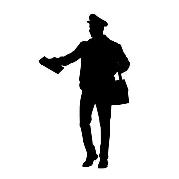 recommend clip art: Postman Silhouette