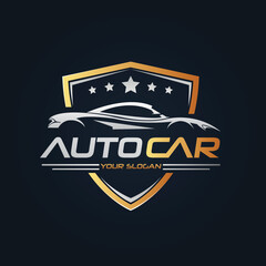 Car Garage Premium Concept Logo Design
