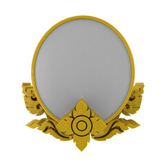 golden frame with ornament