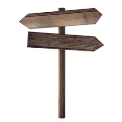 Wooden singboard hanging 3d render