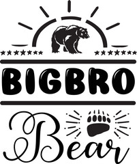 Bear svg design cut files