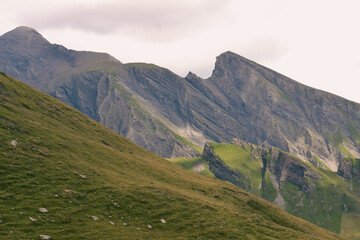 panoramic view of this amazing, mountains in Grindelwald, Switzerland