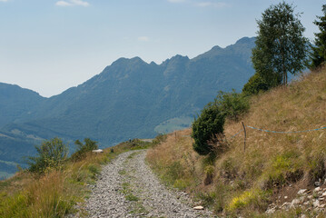 sentiero di montagna in alta quota