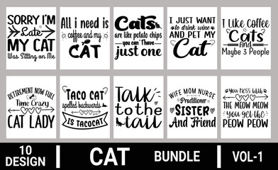 Fototapeta premium Cats Shirts. Funny Cats Shirt. Cat Lover Shirt. Cats Smiley Face T-Shirt. Cats Addiction Shirt.