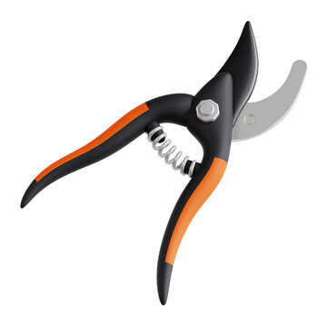 shear garden tool 3D icon illustration