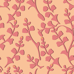 Pastel Palete Flower Leaf Texture Background