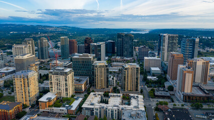 Fototapeta premium The Modern Tech Town of Bellevue Washington