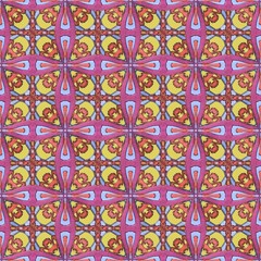 Wallpaper in the style of Baroque. Abstract ethnic ikat pattern. Geometric art deco texture. Design for background, wallpaper, illustration, fabric, clothing, batik, carpet, embroidery.