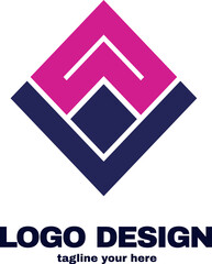 simple and modern design concept logo with simple and gradient color template logo for company vector file eps 10