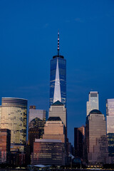 Fototapeta premium New York city skyline at night