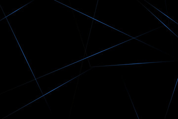 Abstract black with blue lines, triangles background modern design. Vector illustration EPS 10.