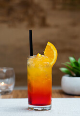 Sexy On The Bitch Cocktail with Orange Slice