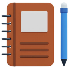 sketchbook 3d render icon illustration
