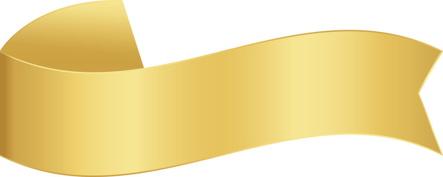 gold ribbon, sticker golden ribbon, gold label, tape bow