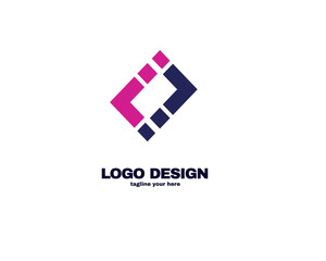 Fototapeta na wymiar simple and modern design concept logo with simple and gradient color template logo for company vector file eps 10