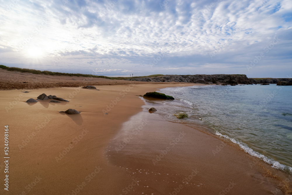 Canvas Prints Port-blanc beach in the Quiberon wild coast