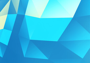 3D blue abstract geometric wallpaper